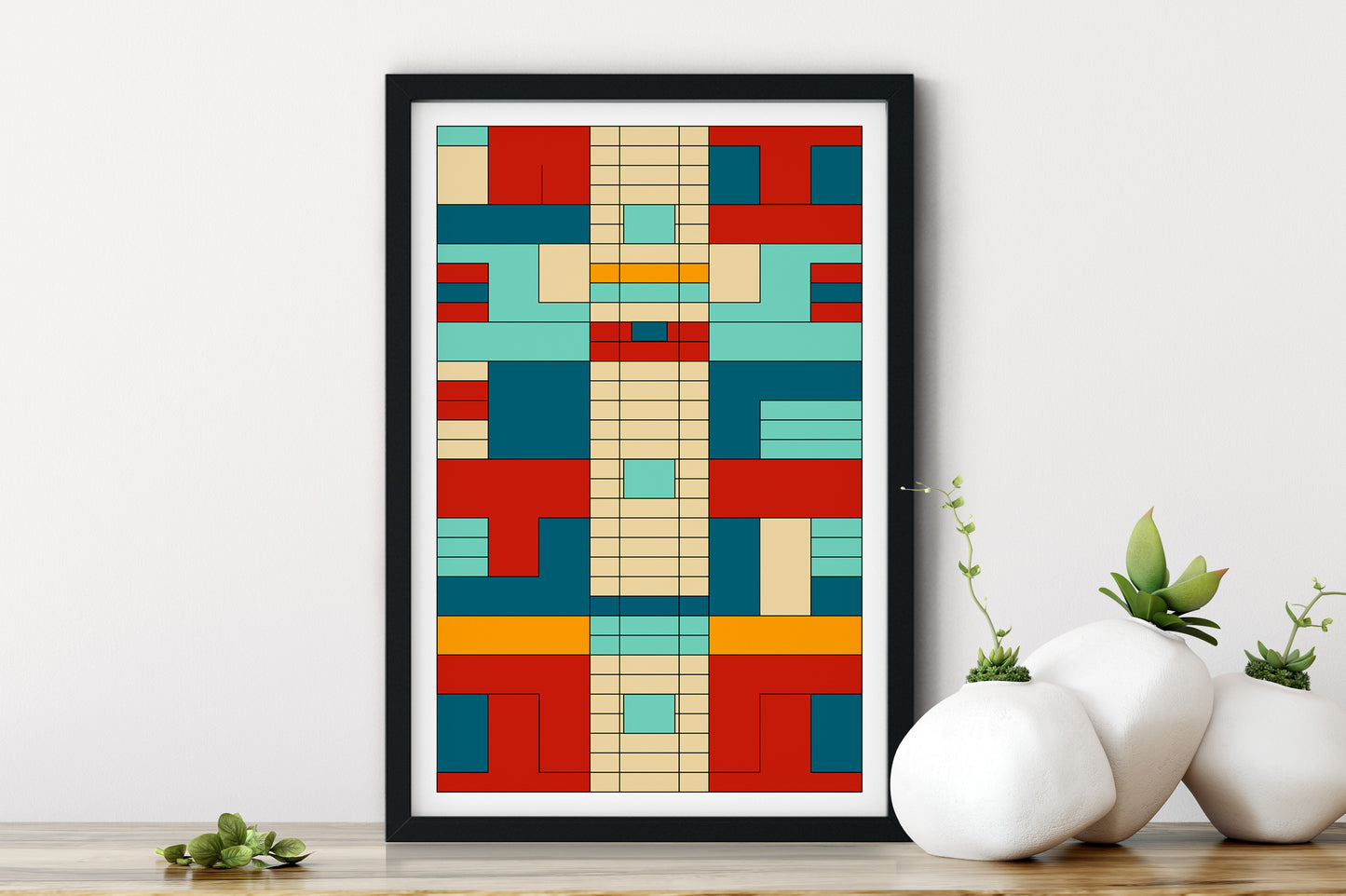 Geometric Abstract Art Print - Bold Graphic - Colors 03