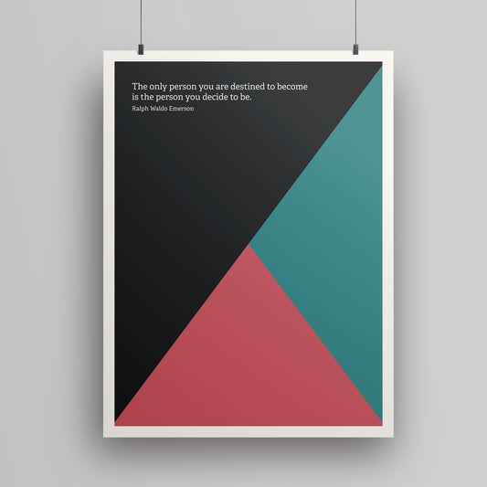 Ralph Waldo Emerson quote poster