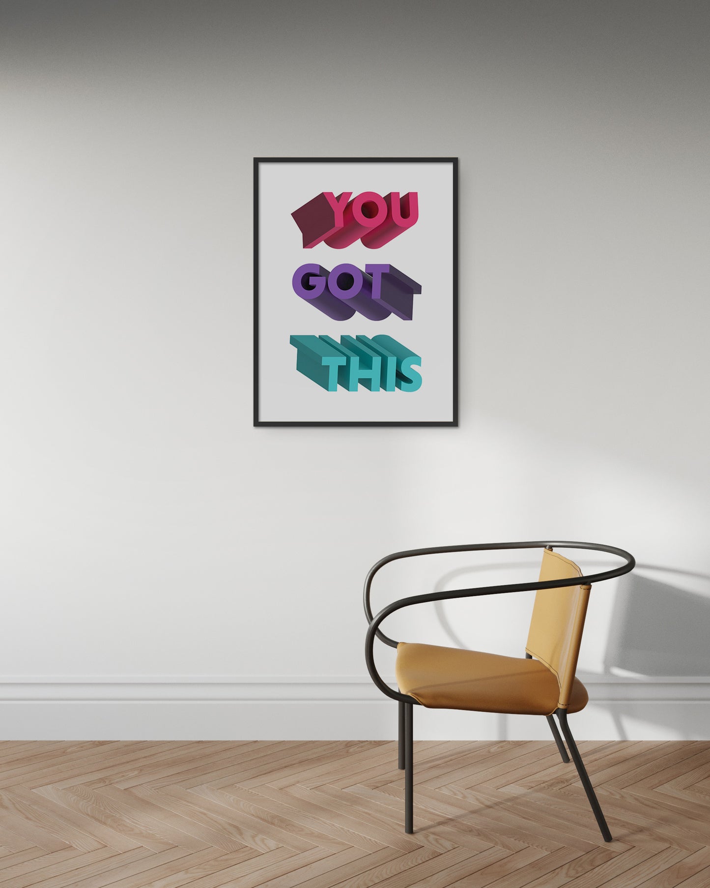 You Got This, Motivational Poster - Bold Color Typography