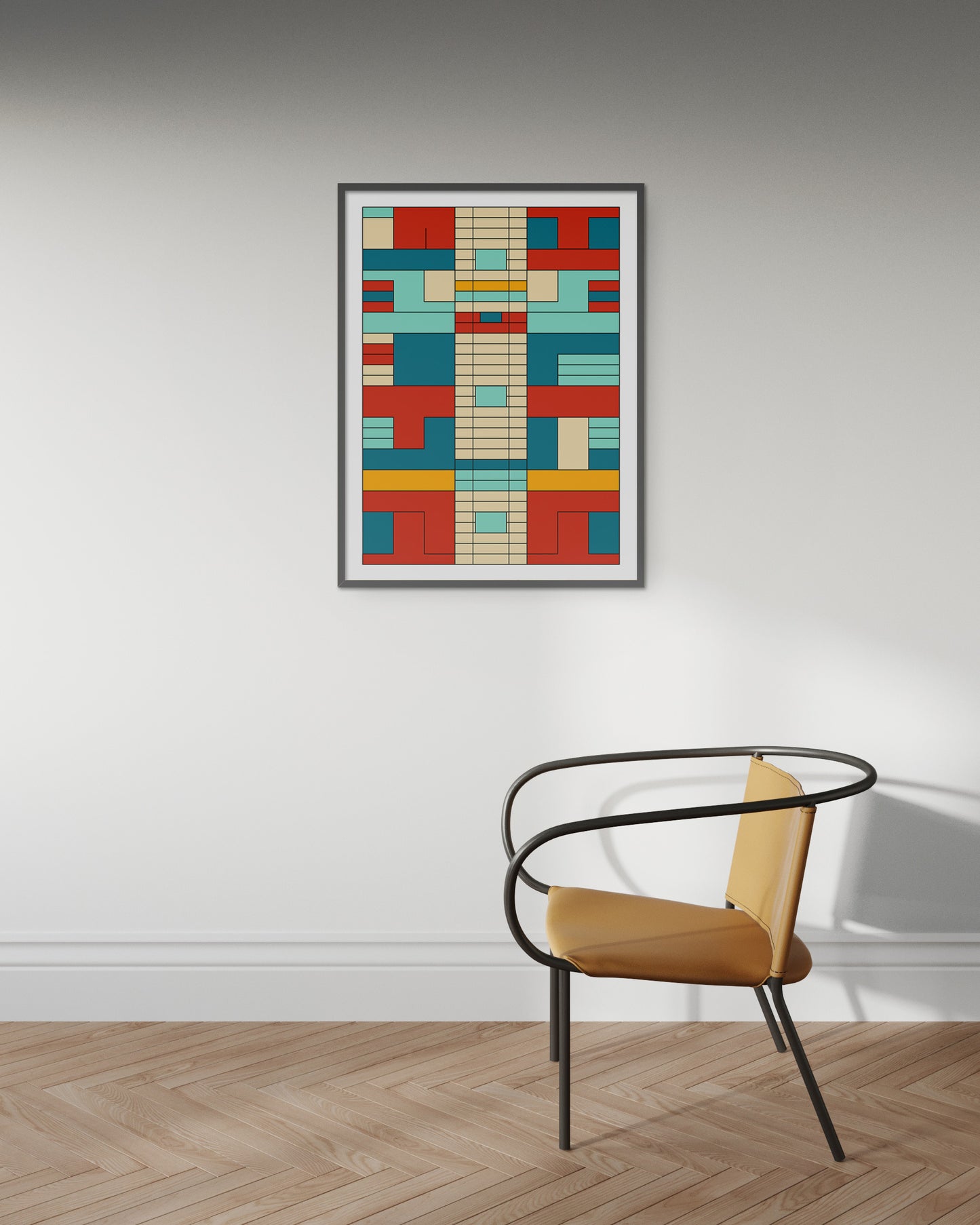 Geometric Abstract Art Print - Bold Graphic - Colors 03