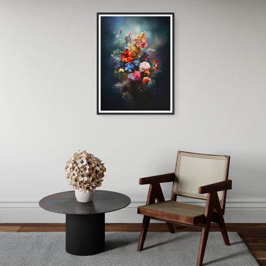 Surreal Flowers Art Print - Wall Art, Home Decor