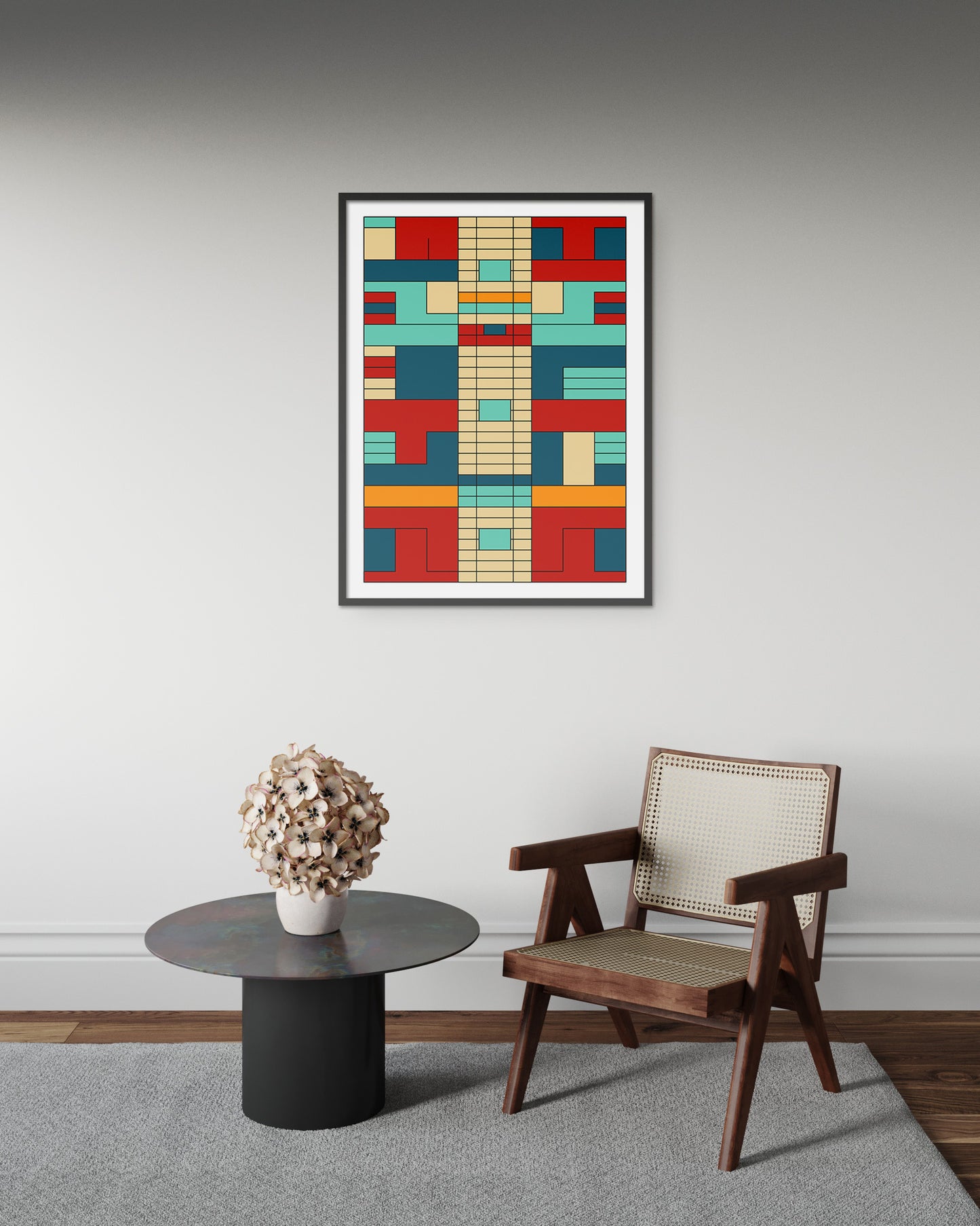 Geometric Abstract Art Print - Bold Graphic - Colors 03