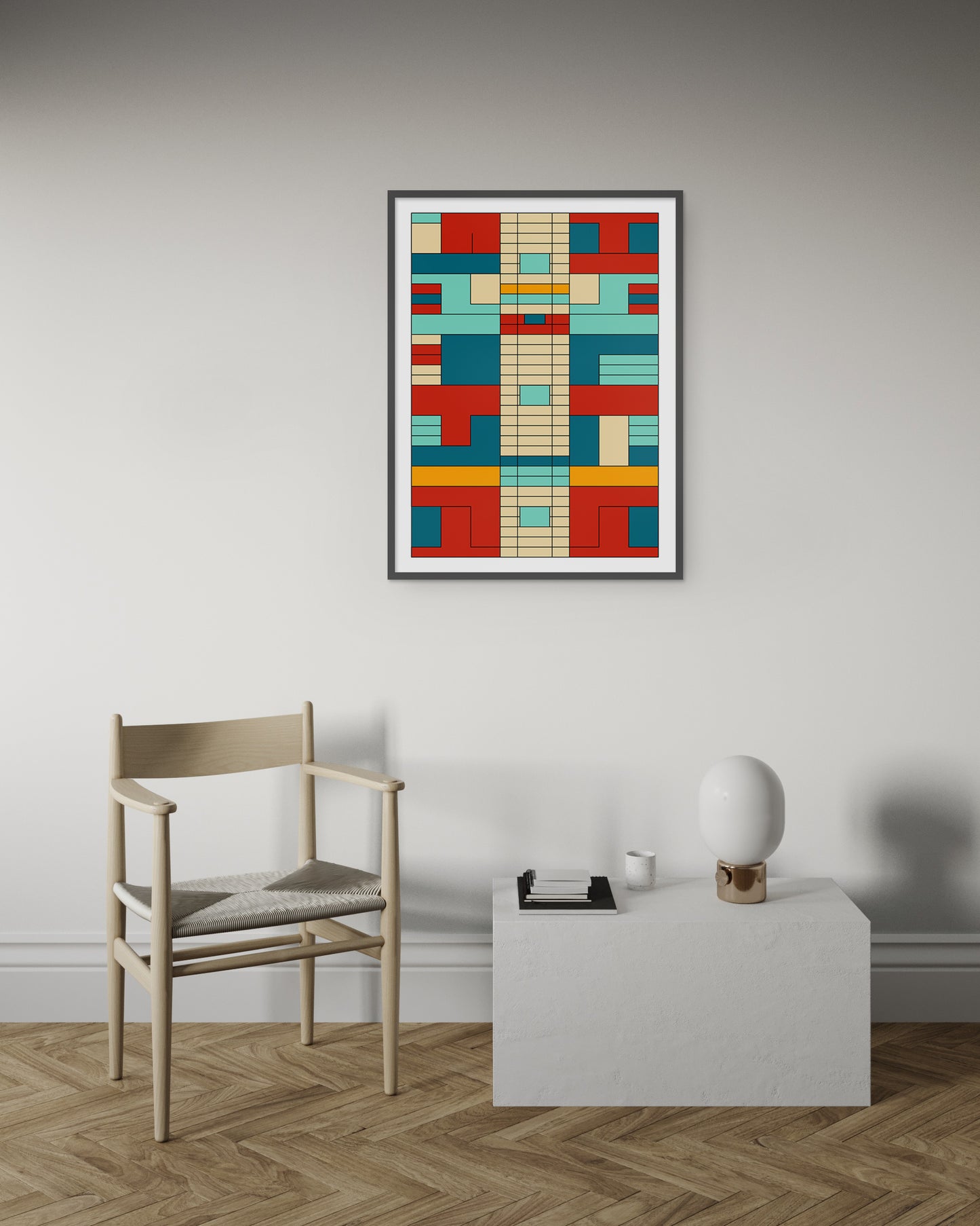 Geometric Abstract Art Print - Bold Graphic - Colors 03