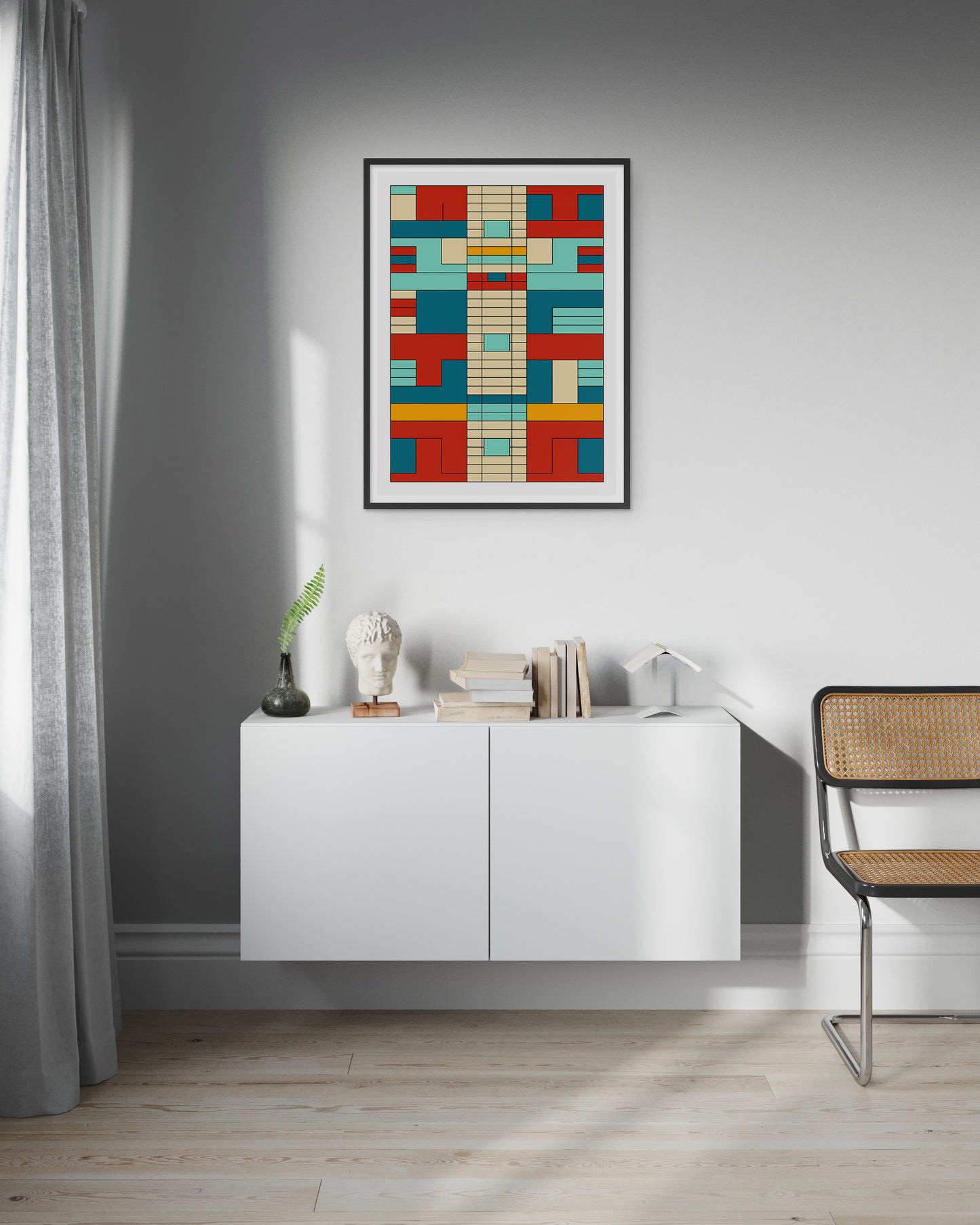 Geometric Abstract Art Print - Bold Graphic - Colors 03