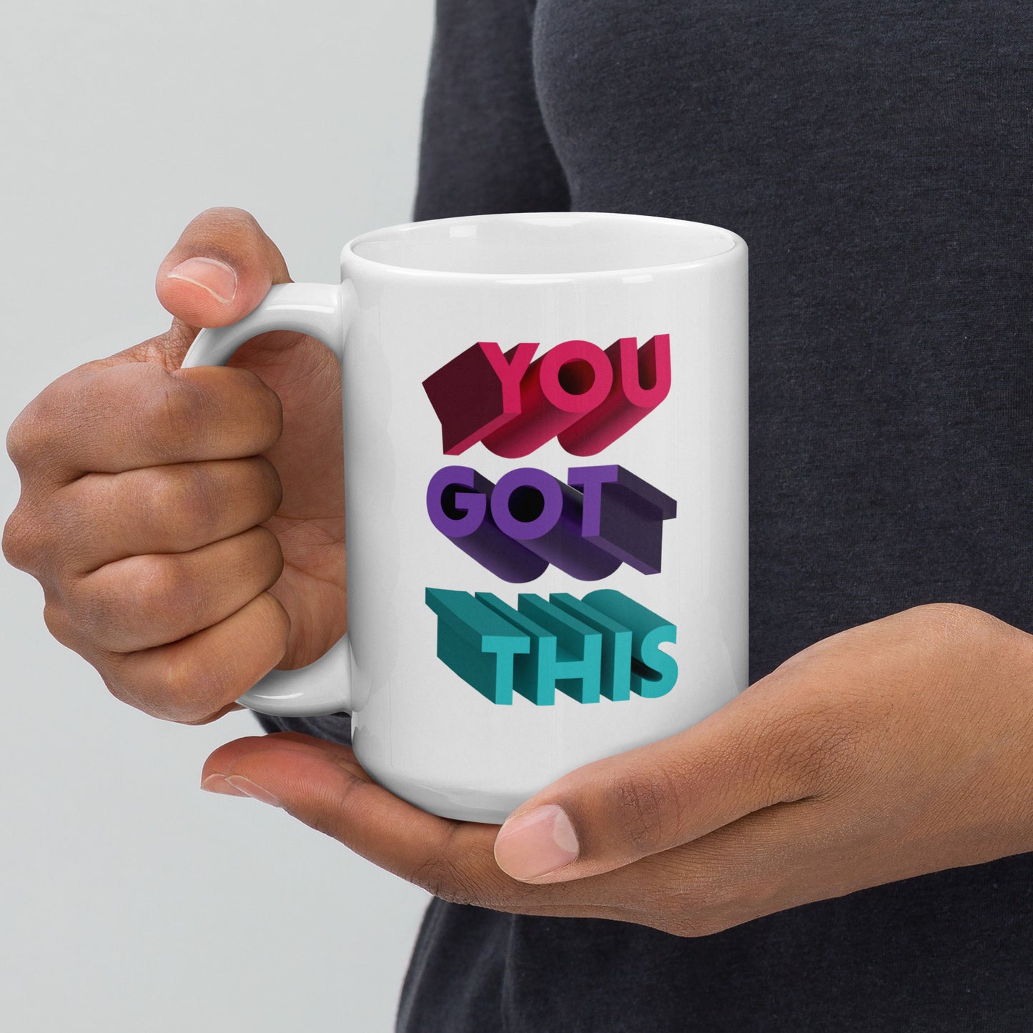 Motivational Mug, You Got This, Thumbs Up Illustration